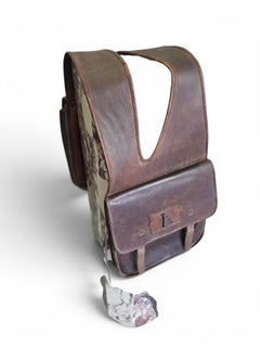 Vintage Long Leather Hunting Bag / Sporting Case, 1950s