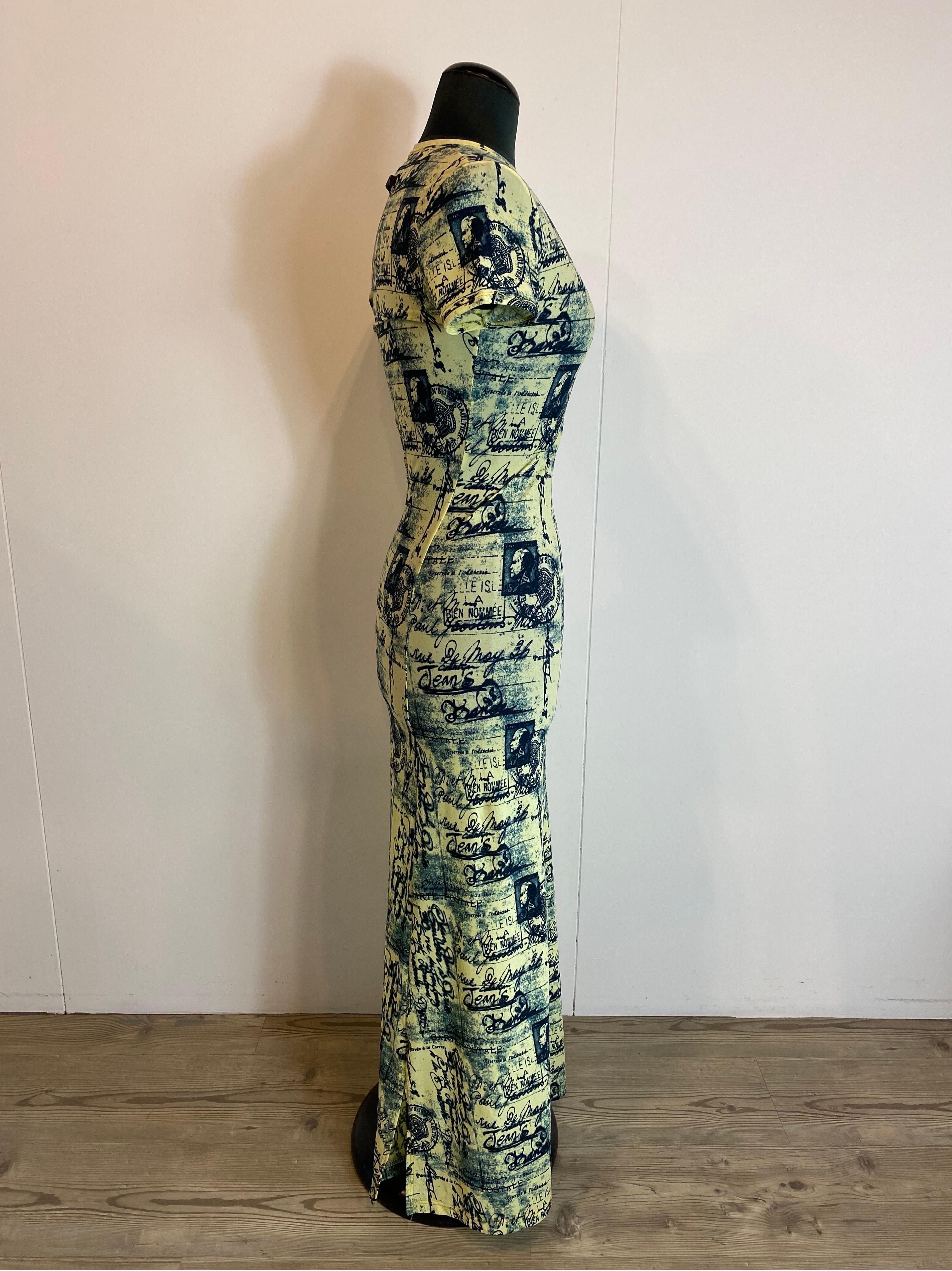 Vintage long Mesh dress 1998 Jean Paul Gaultier In Excellent Condition For Sale In Carnate, IT