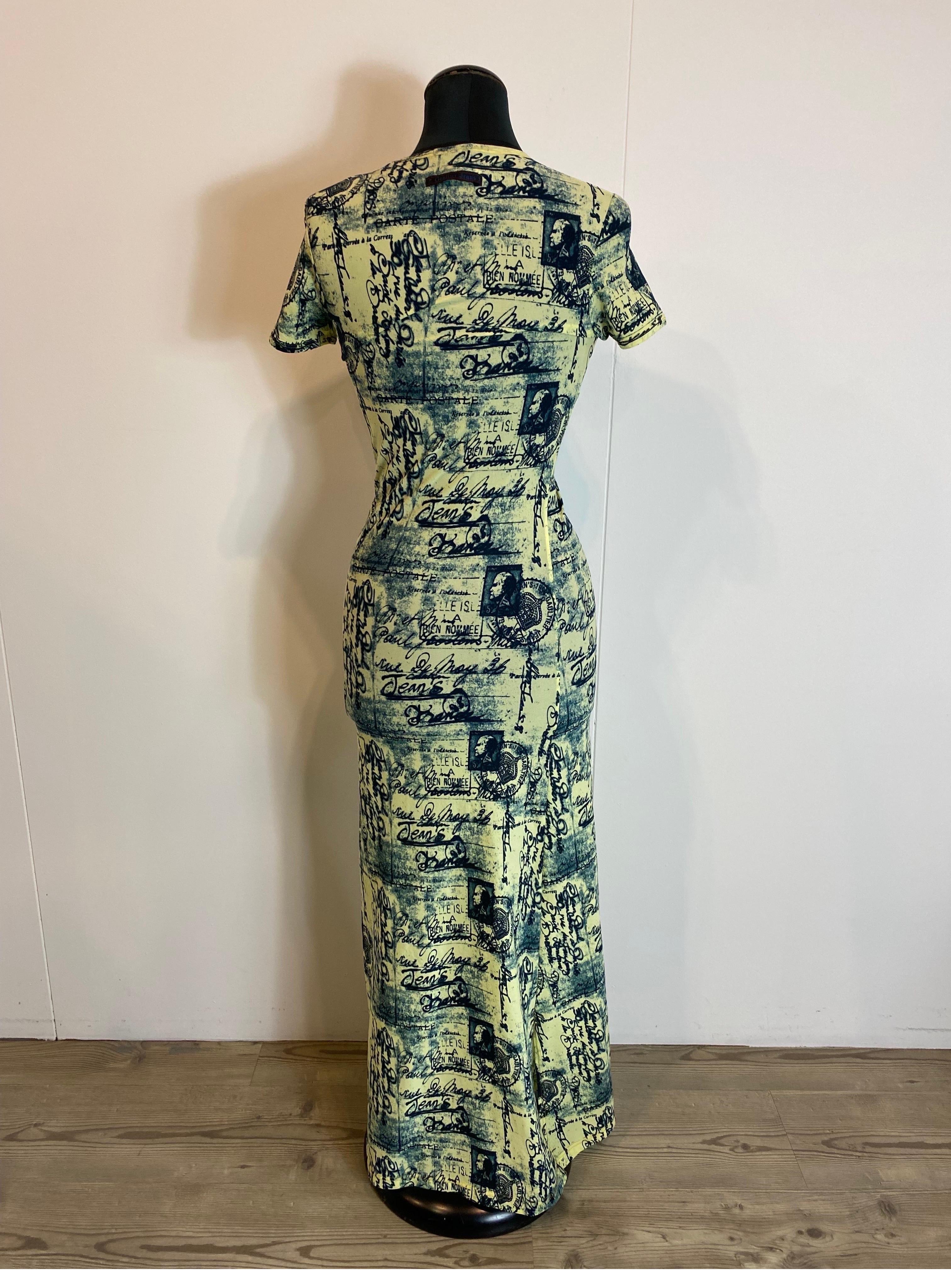 Women's or Men's Vintage long Mesh dress 1998 Jean Paul Gaultier For Sale