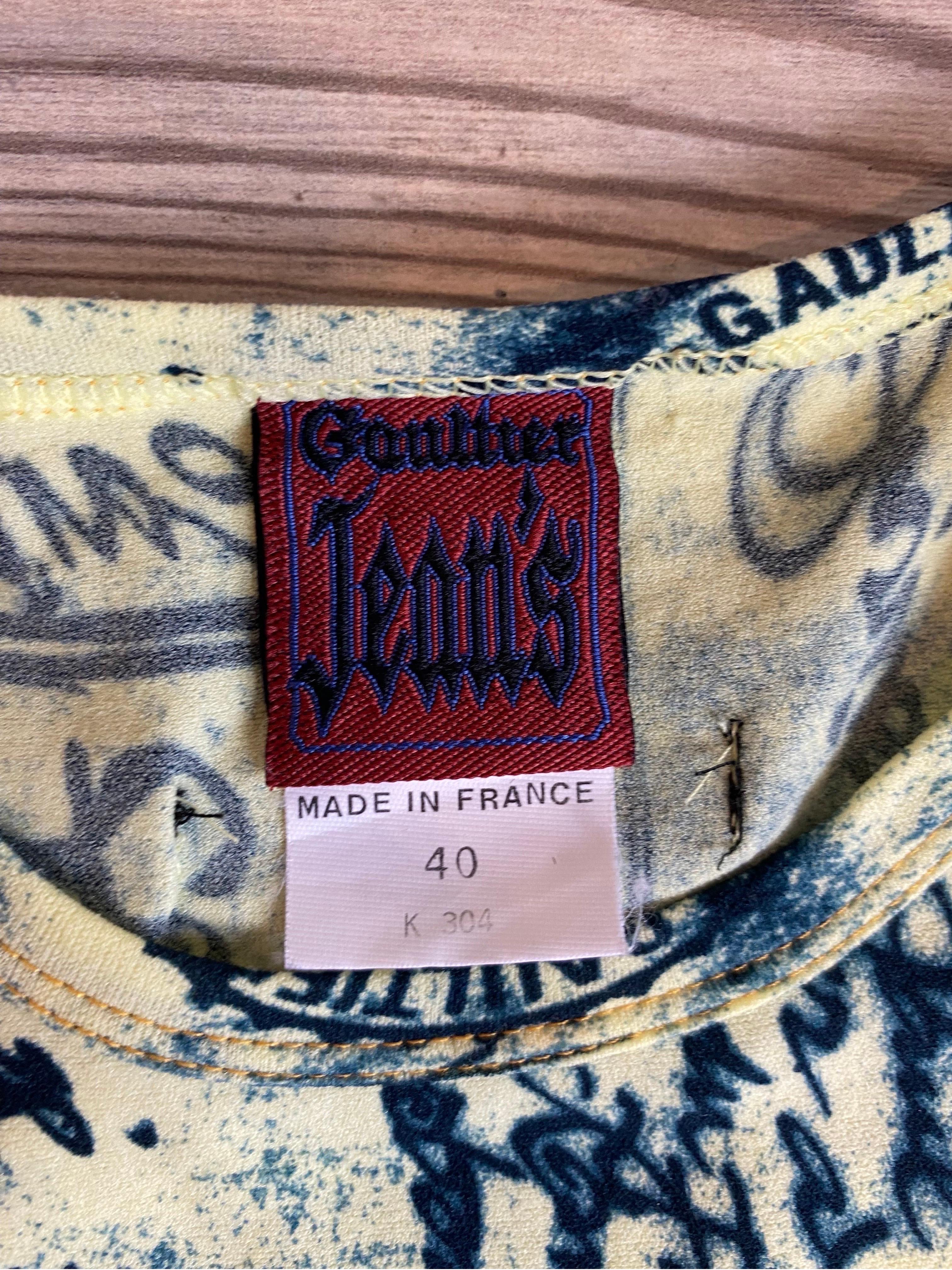 Vintage long Mesh dress 1998 Jean Paul Gaultier For Sale 2