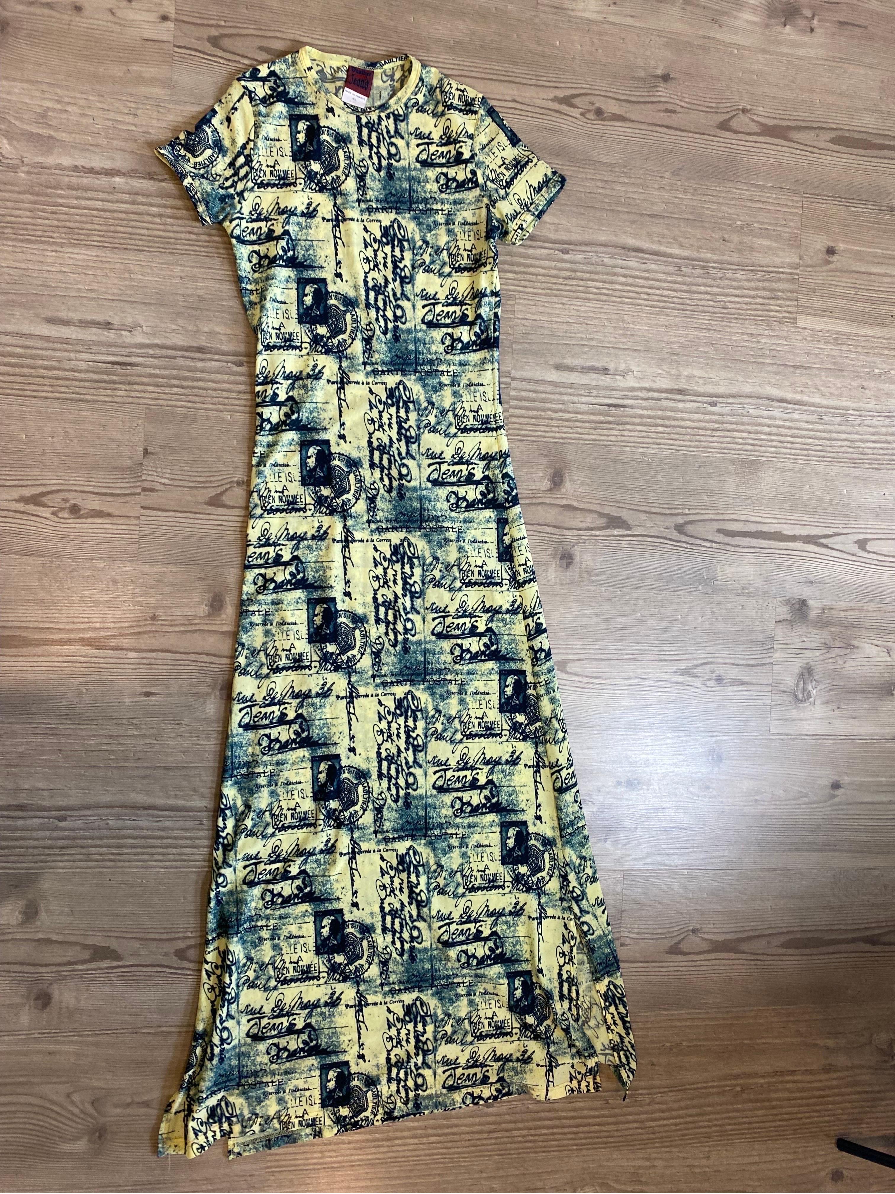 Vintage long Mesh dress 1998 Jean Paul Gaultier For Sale 4
