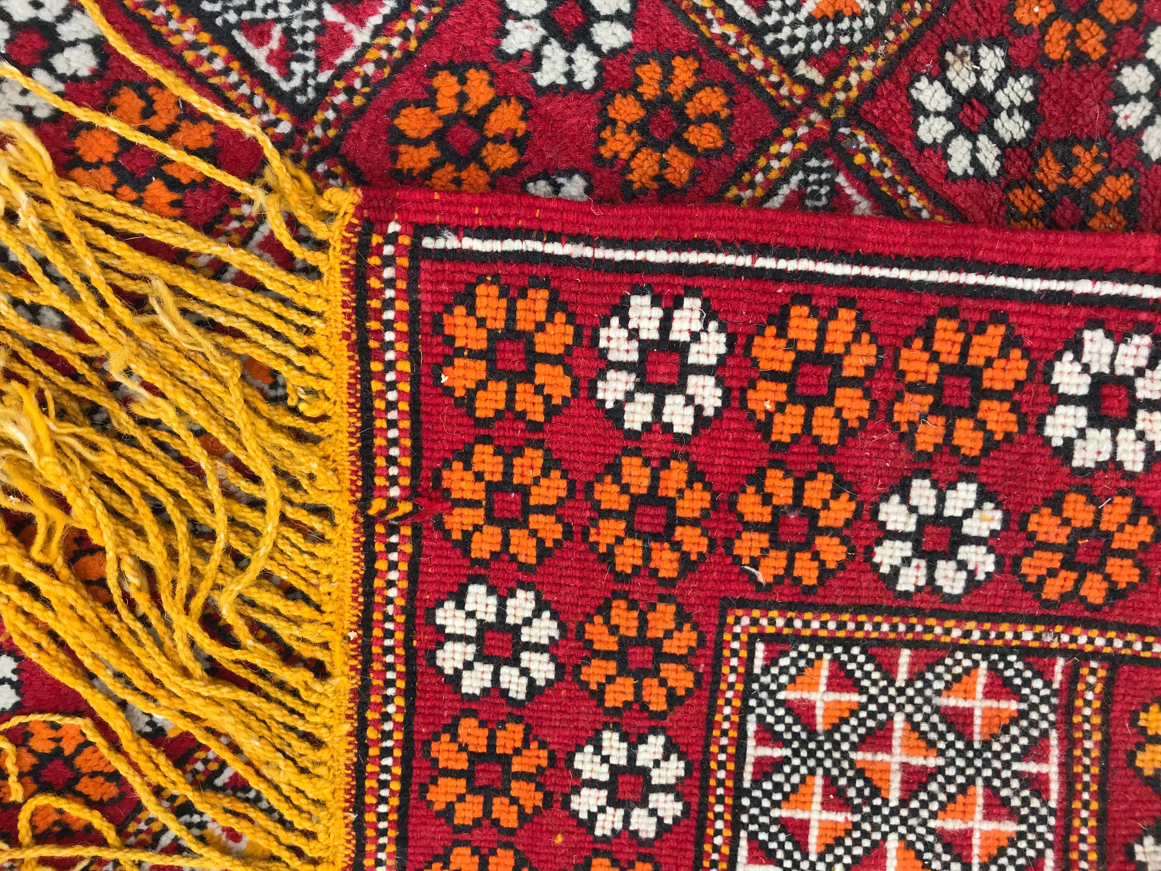 Bobyrug’s Vintage Long Moroccan Berbere Rug For Sale 4