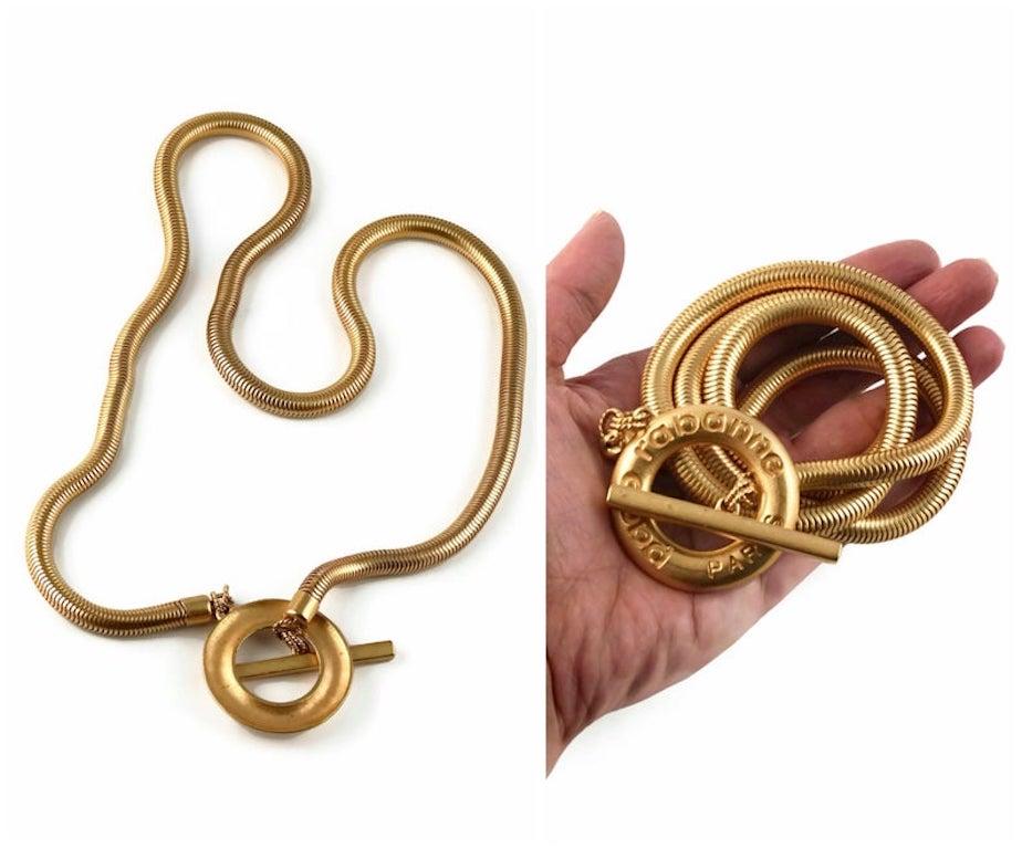 vintage snake necklace