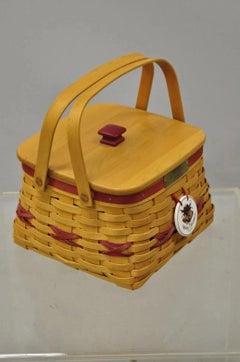 Vintage Longaberger Christmas Edition 2000 Edition Deck the Halls Basket w/ Lid