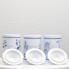 Vintage Longchamp Porcelain Apothecary Set