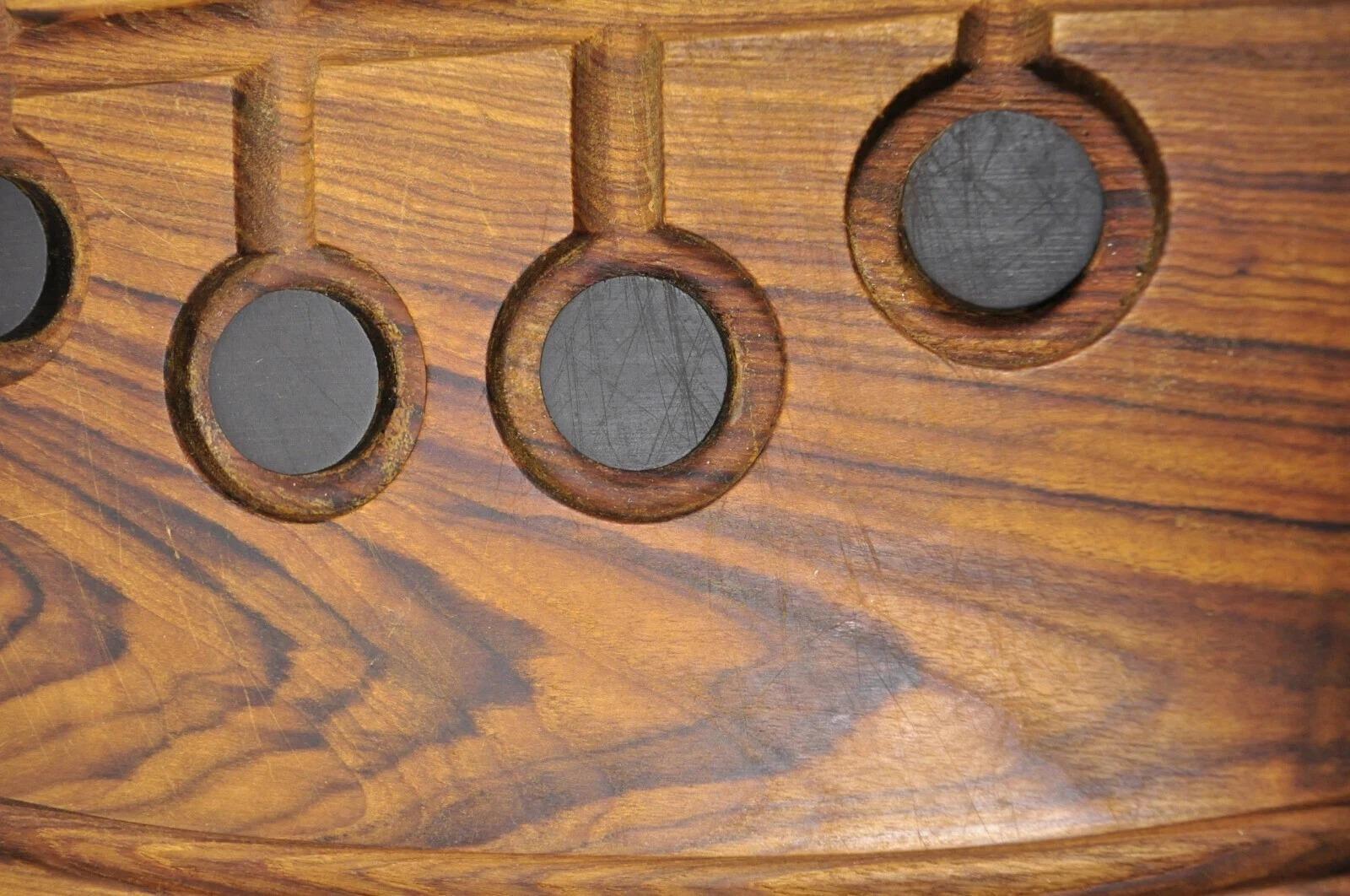 Vintage Longhorn Buey Fundición de Aluminio Tabla de cortar de madera Arthur Court en venta 2