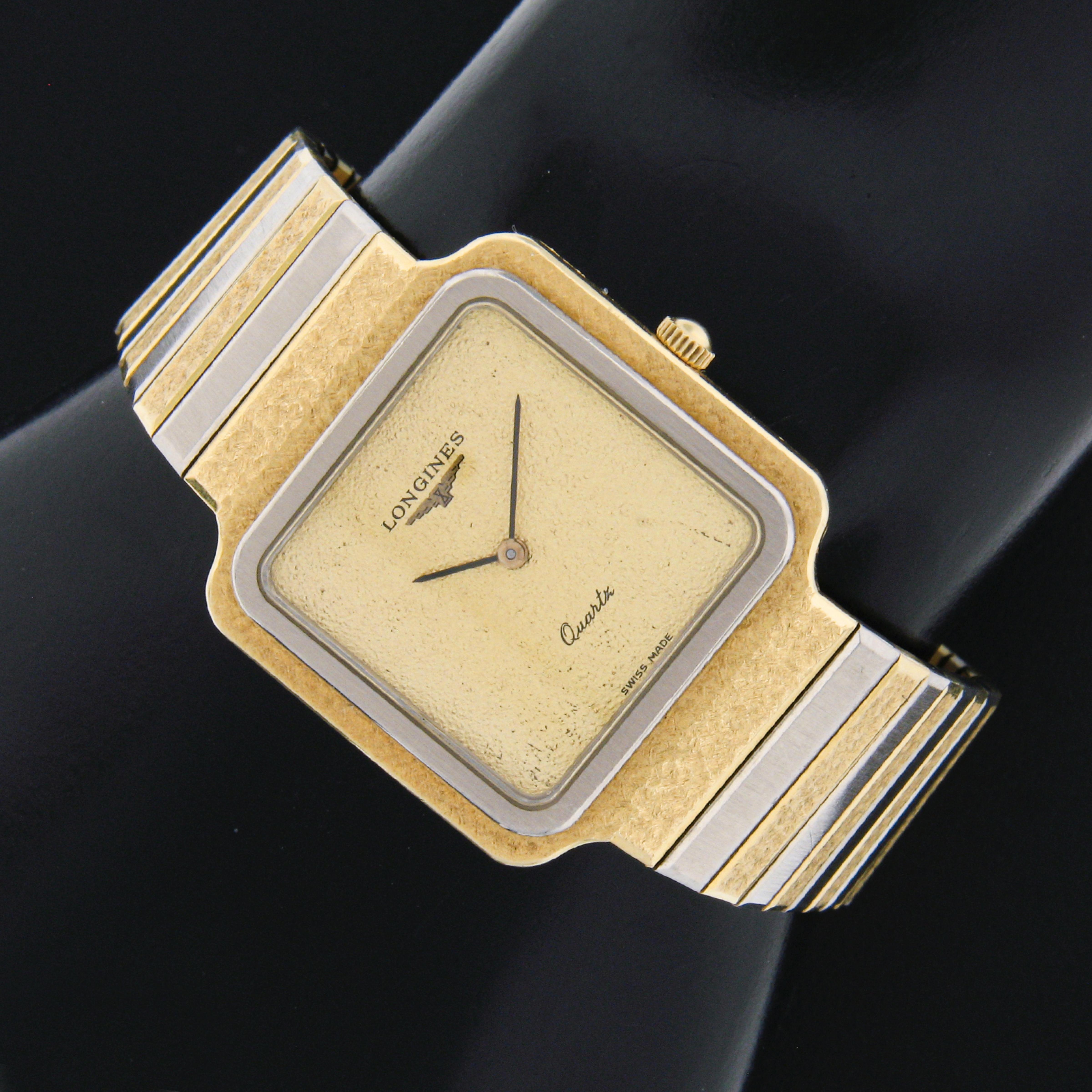 vintage longines 18k gold watches