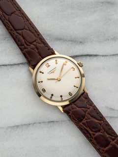 Vintage Longines 60s Manual Wind Arabic Numeral Dial 35mm 10K Gold Filled Case