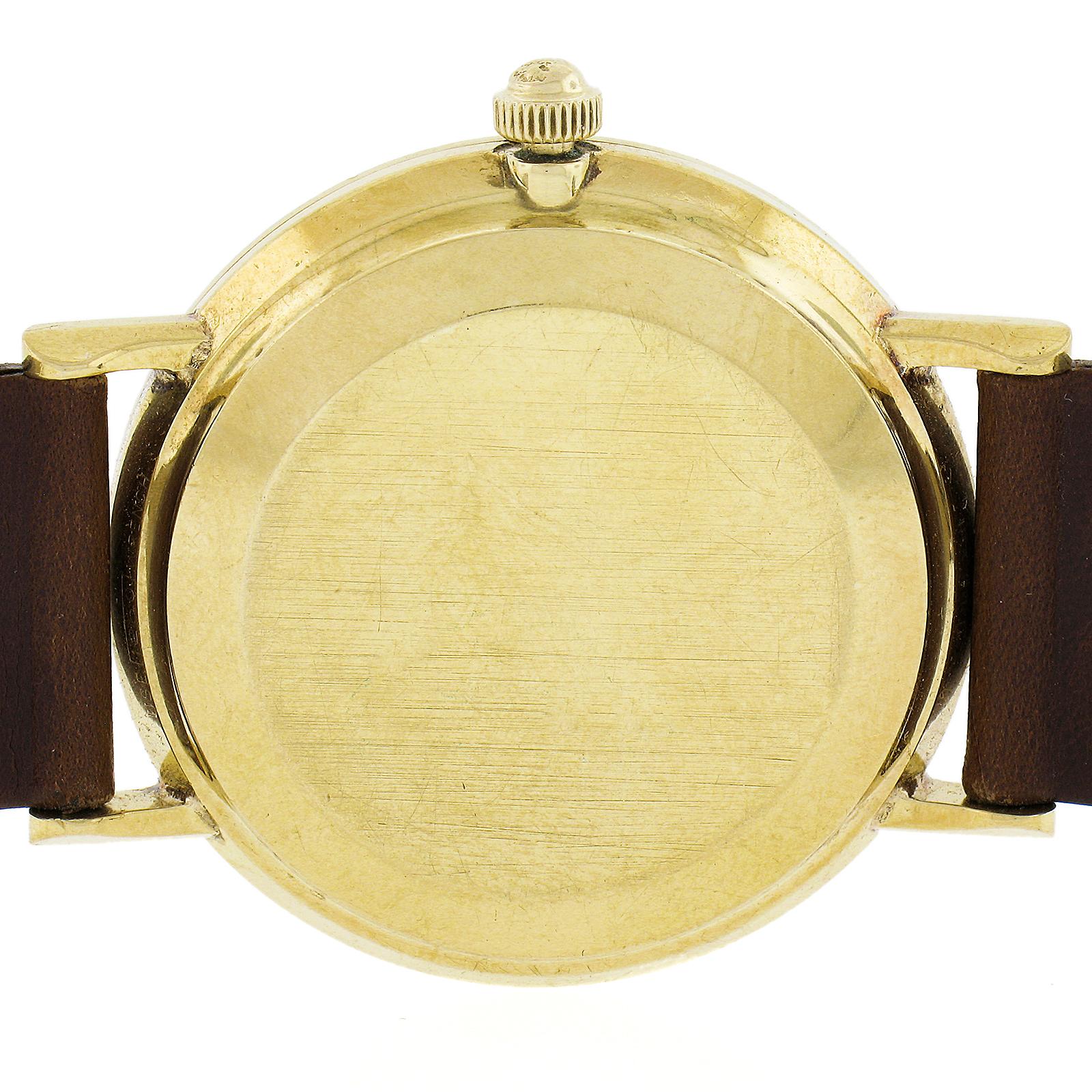Vintage Longines Admiral 18k Yellow Gold 34mm Automatic Self Winding Wrist Watch 3