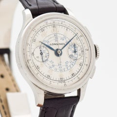 Vintage Longines Chronograph 13ZN aus Edelstahl, 1939