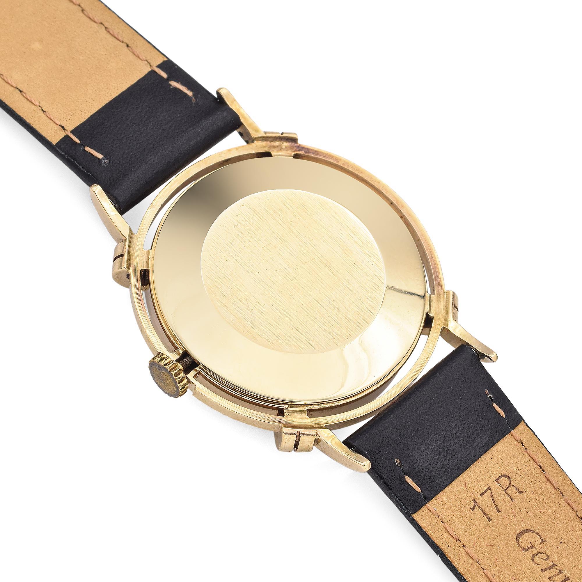 Longines President Washington Montre vintage pour hommes en or jaune 14 carats en vente 3