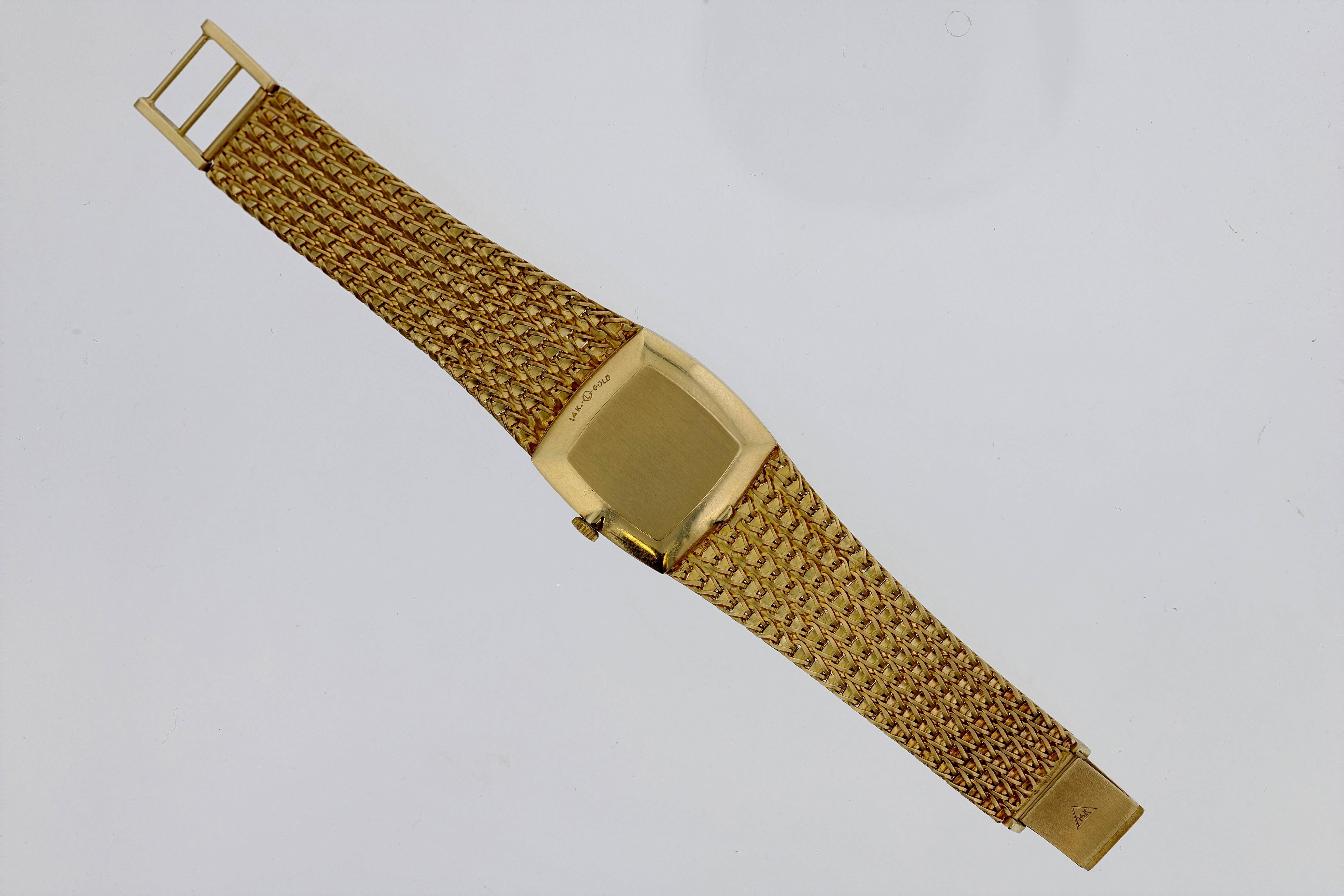 longines 18k gold watch with diamonds