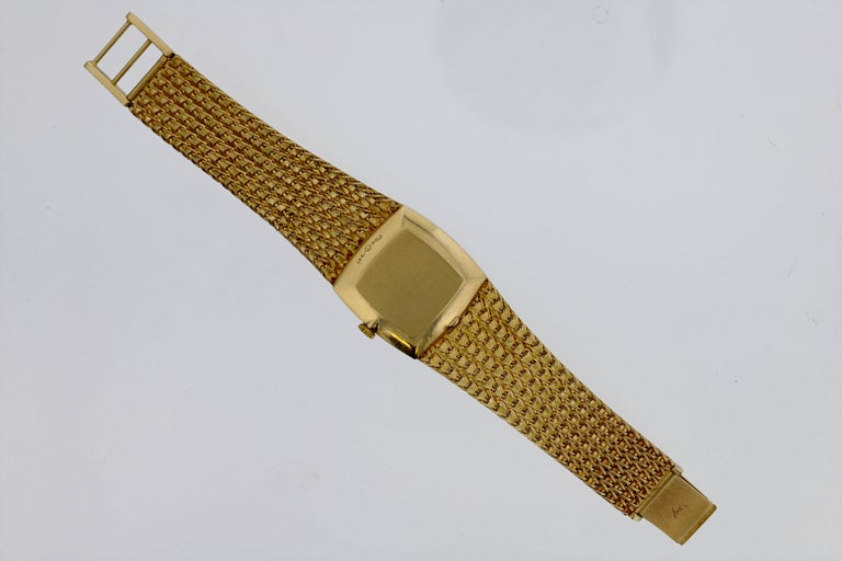 Contemporary Vintage Longines Solid 14K Gold and Diamond Watch- Unisex For Sale