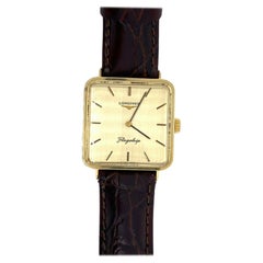 Orologio Longines Square Flagship d'epoca in oro giallo 18 carati