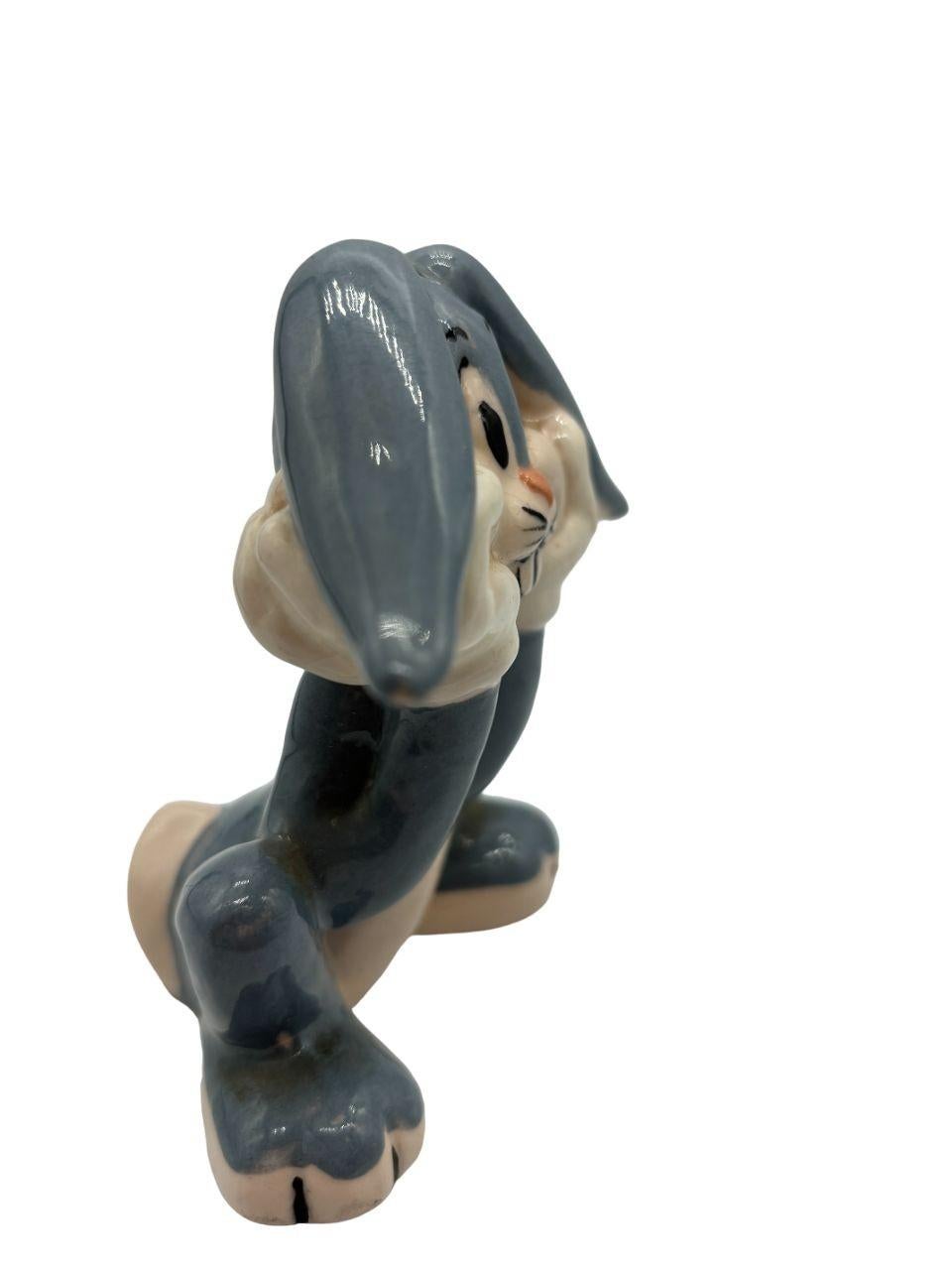 Americano Statua in porcellana d'epoca dei Looney Toons Bugs Bunny Warner Bros di Evan Shaw Co in vendita