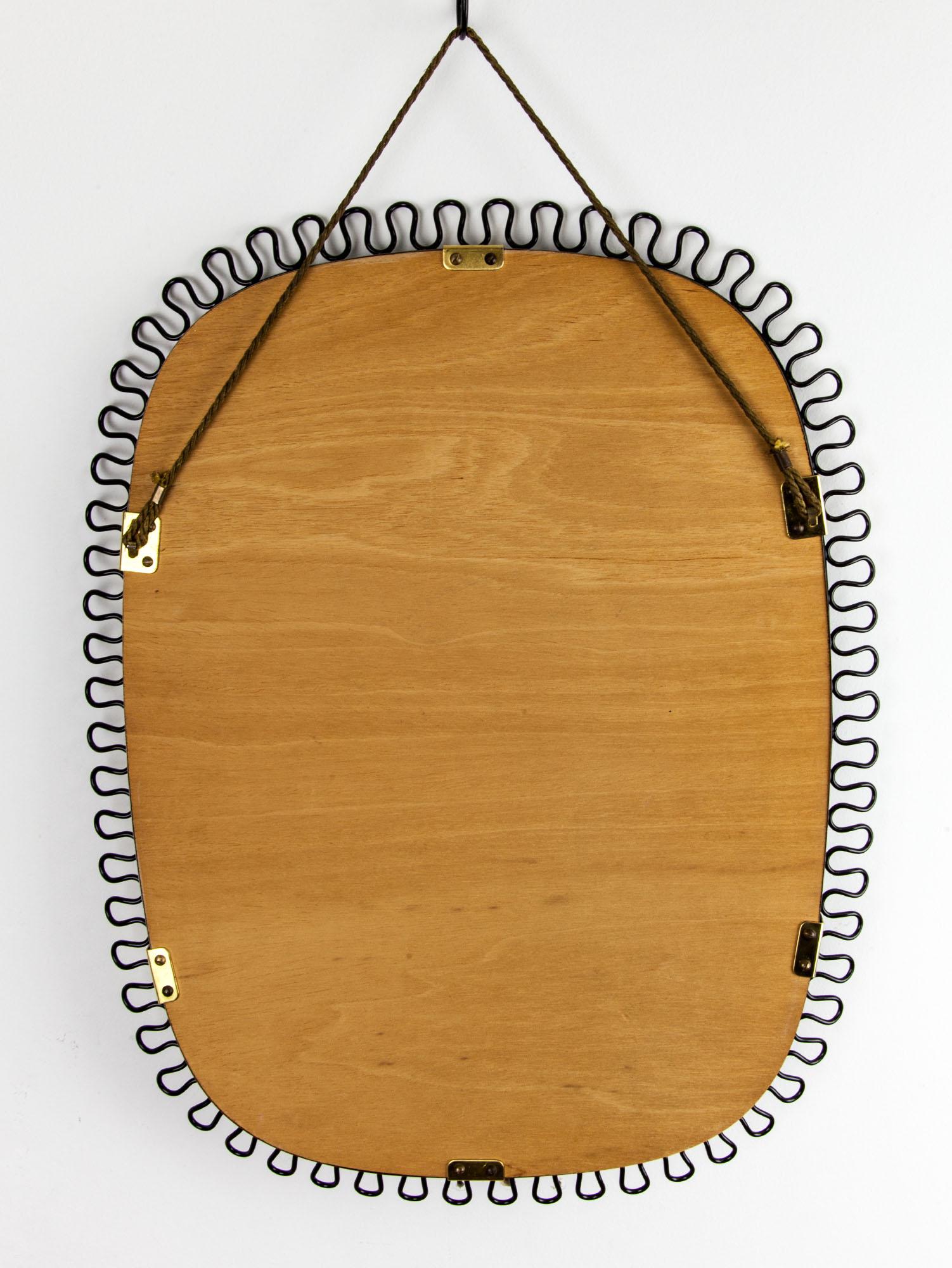20th Century Vintage Loop Mirror by Josef Frank for Svenskt Tenn, Sweden, 1950s
