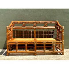 Vintage Loop Rattan Loveseat