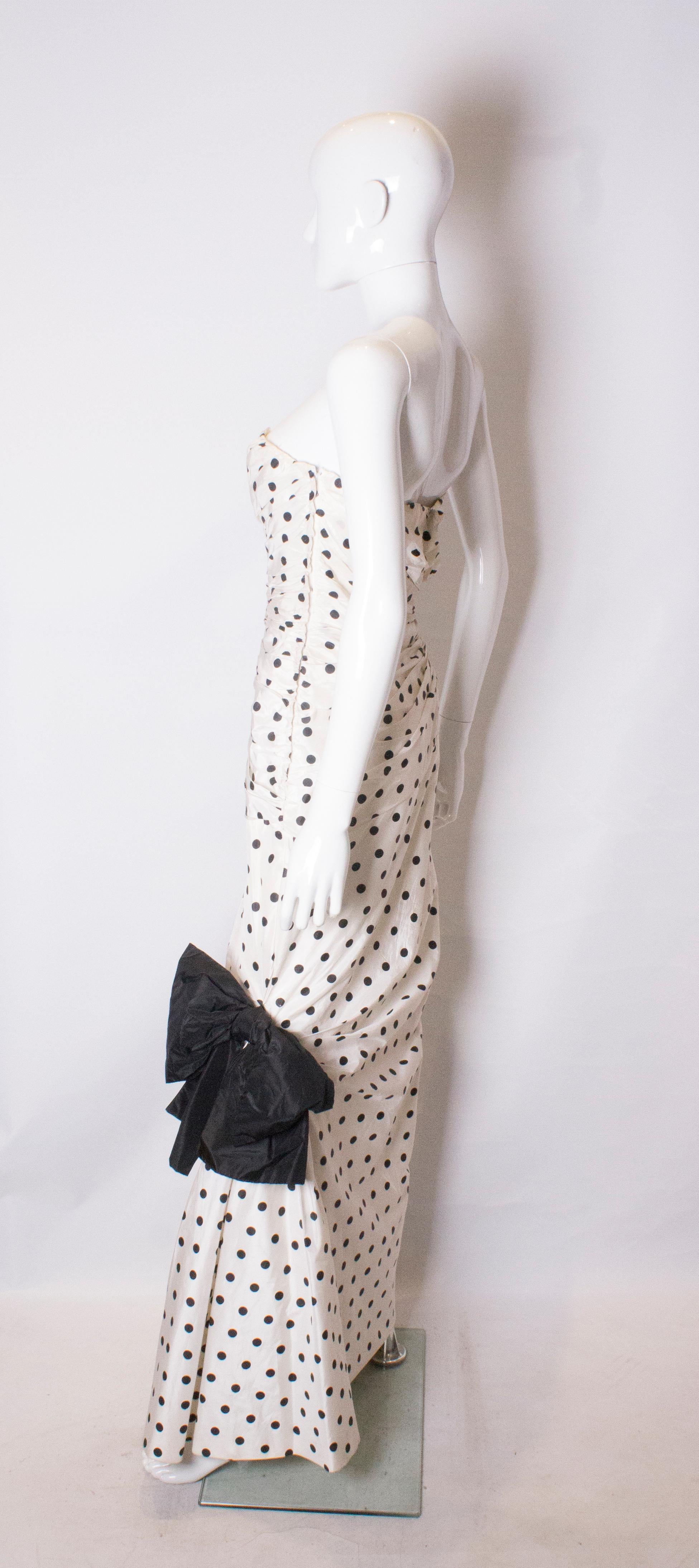 Women's Vintage Lorcan Mullany Spot Silk Gown