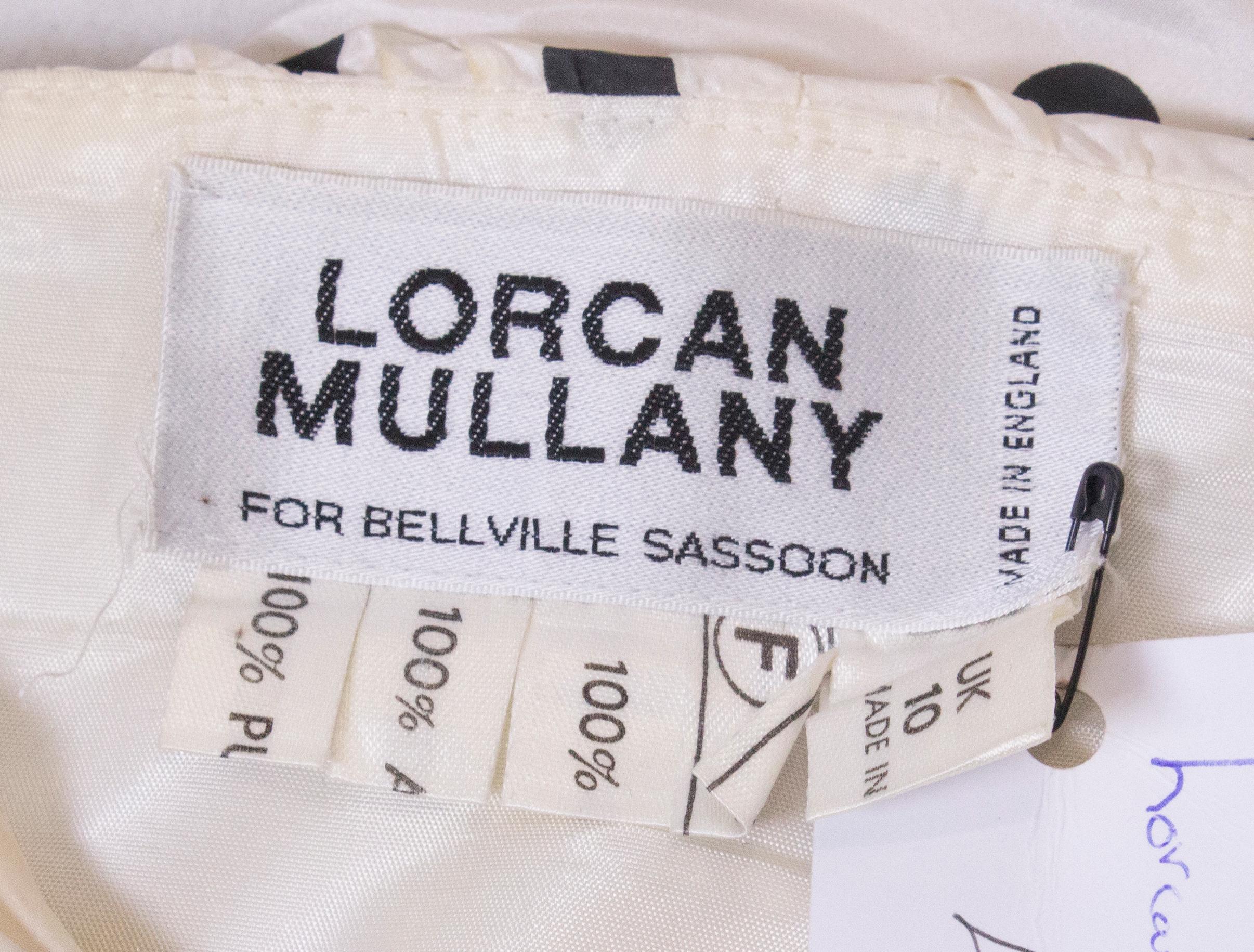Vintage Lorcan Mullany Spot Silk Gown 4