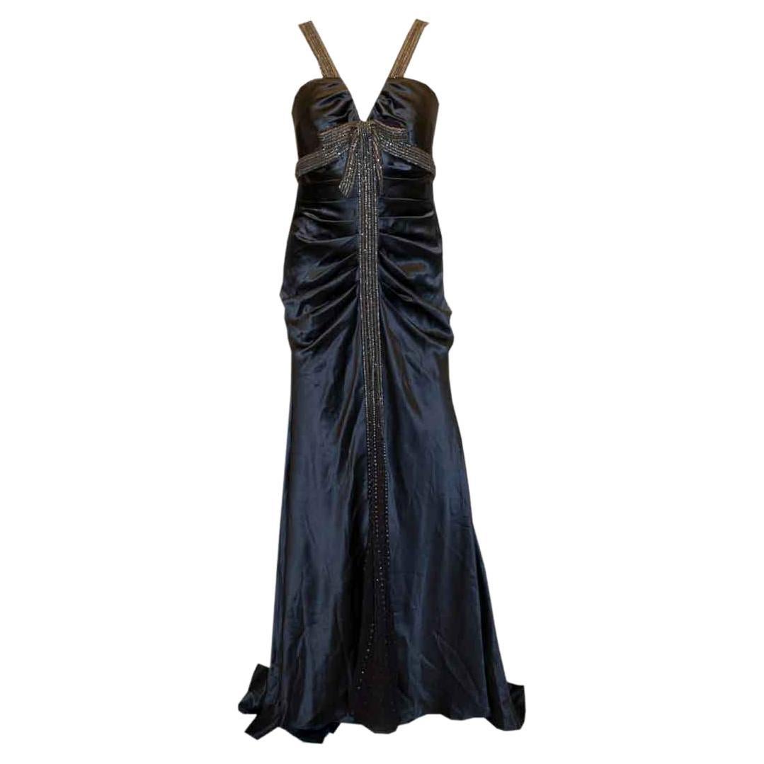 Vintage Lorcan Mullany for Bellville Sasson Silk Evening /Red Carpet Gown For Sale