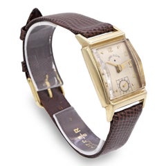 Vintage Lord Elgin 14k Yellow Gold Hand Wind Men's Watch