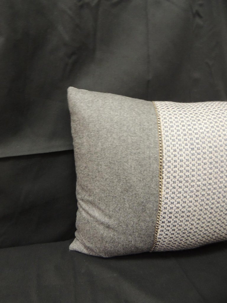 Vintage Loro Piana Cashmere Decorative Lumbar Pillow For Sale At