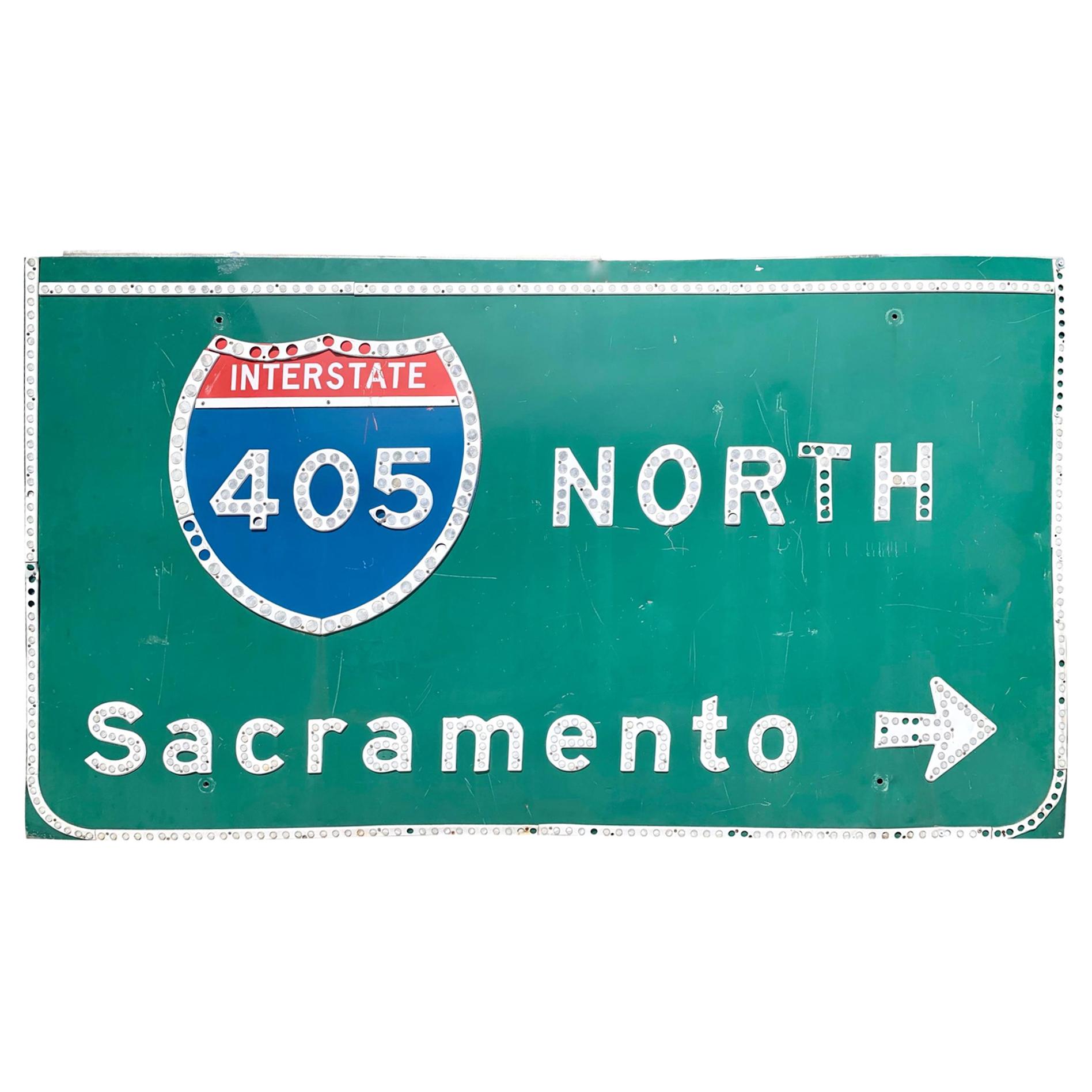 Vintage Los Angeles 405 Freeway Sign