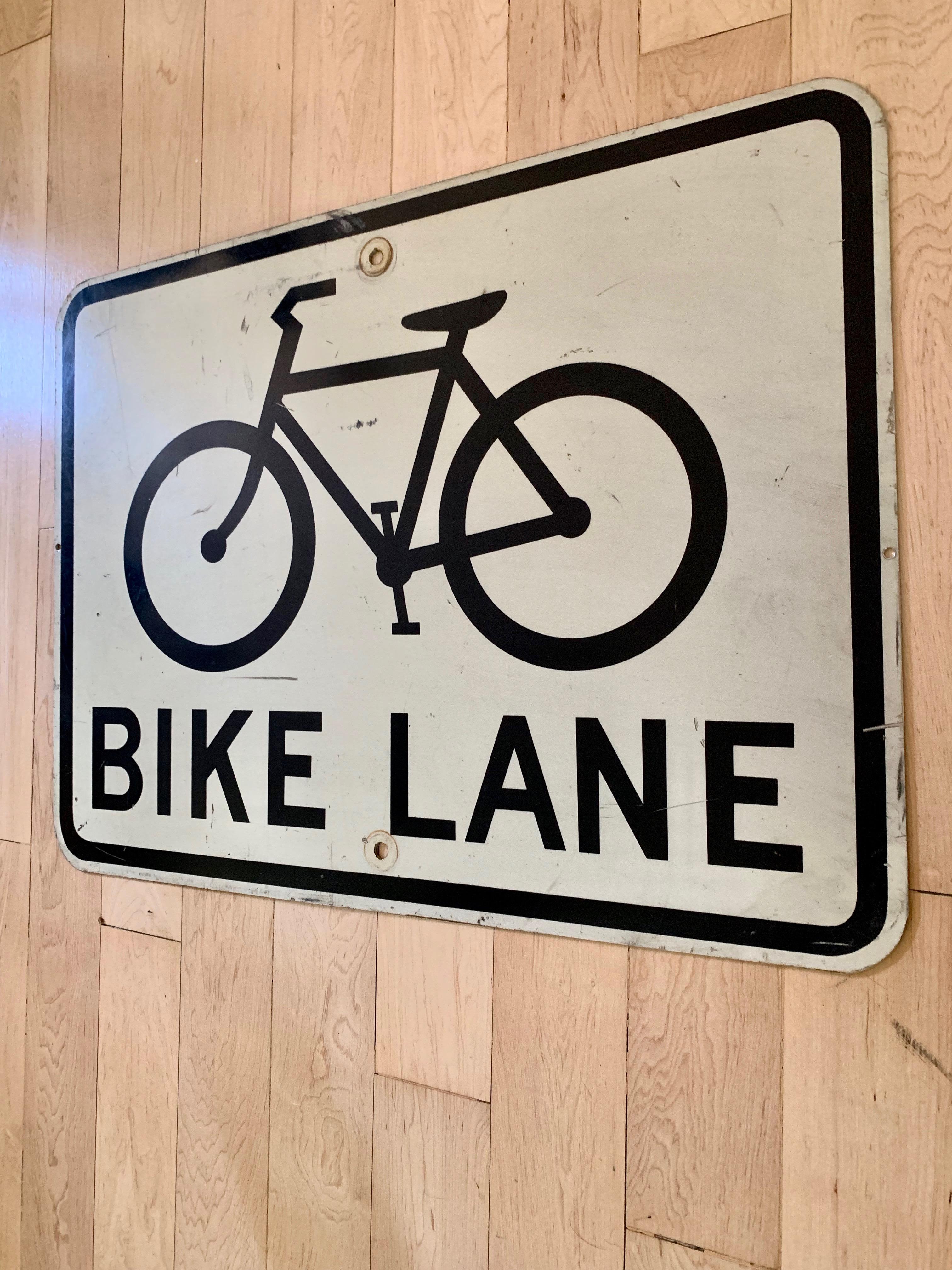 American Vintage Los Angeles Bike Lane Sign