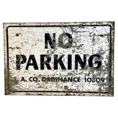  Vintage Los Angeles No Parking Sign, 1960s, USA