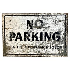 Vintage Los Angeles No Parking Sign, 1960s, USA