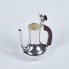 Vintage Los Castillo Taxco Silver Plate Coffee Pot