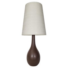 Lampada da tavolo vintage Lotte and Gunnar Bostlund con paralume originale