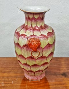 Vintage Lotus Bud ceramic vase, China 1940s