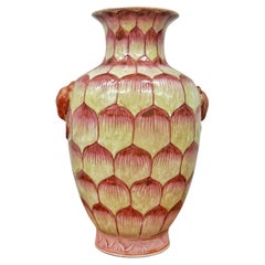 Vase vintage en céramique Lotus Bud, Chine 1940s