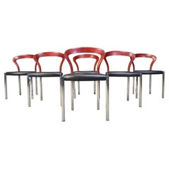 Vintage Lotus Chairs by Hartmut Lohmeyer for Kusch & Co., 1970s, Set of 6
