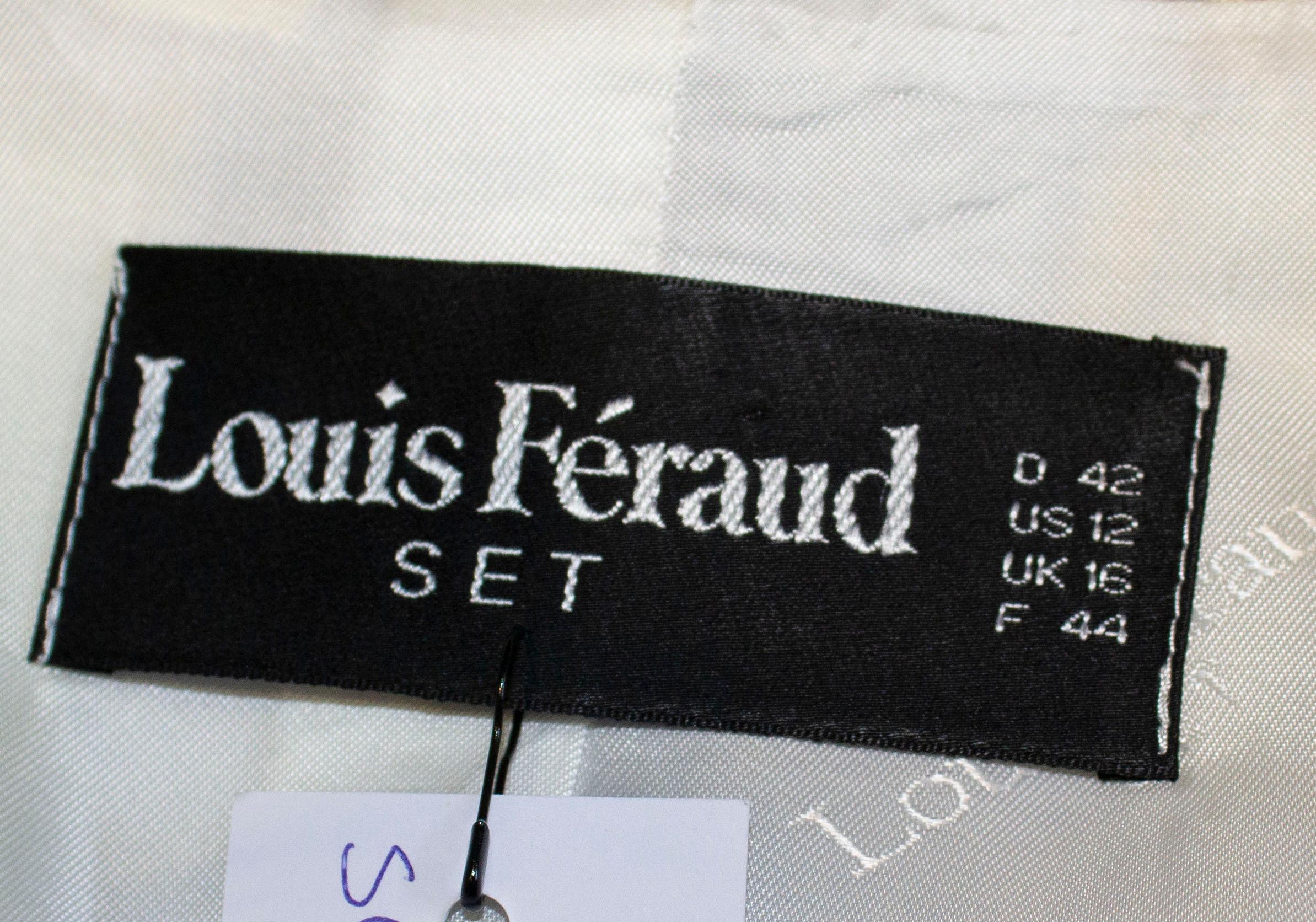 Women's Vintage Louis Feraud Multi Colour Linen Jacket For Sale