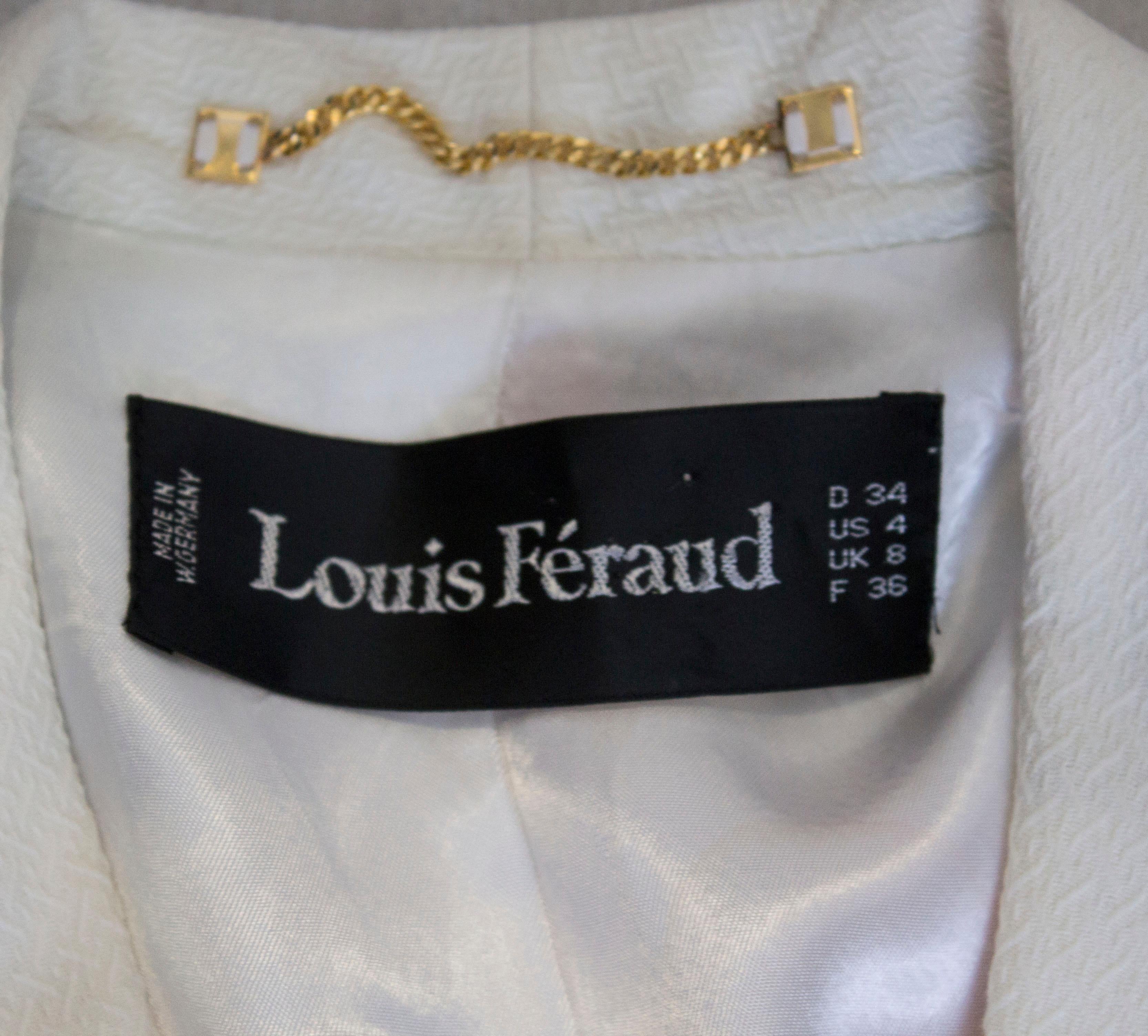 Vintage Louis Feraud Print Jacket For Sale 1
