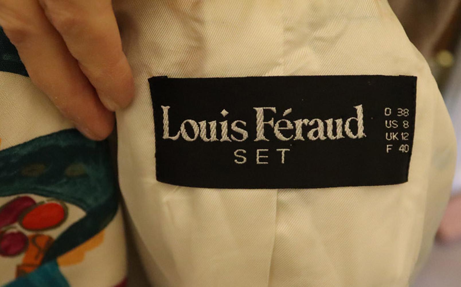 Vintage Louis Feraud Short Sleave Silk Mix Jacket For Sale 2