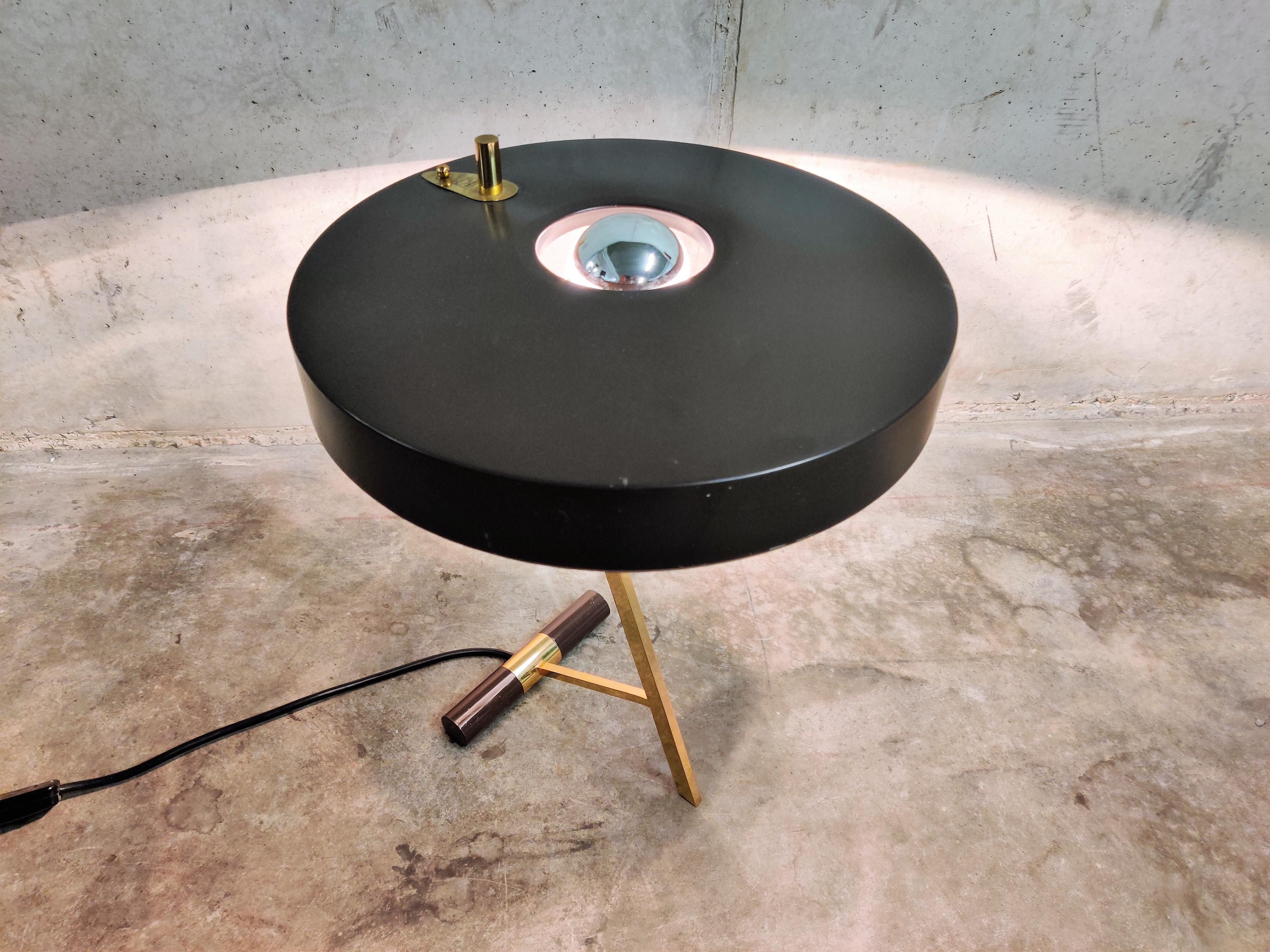 Vintage Louis Kalff Diplomat or Z Model Table Lamp, 1950s 1