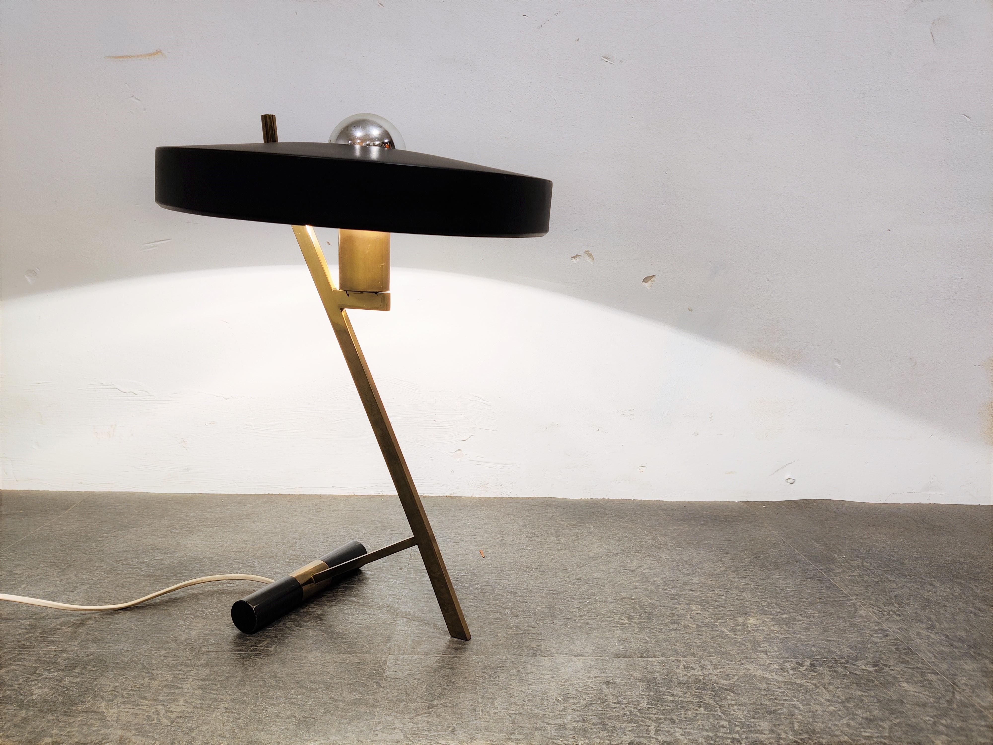 Mid-Century Modern Vintage Louis Kalff Diplomat or Z Model Table Lamp, 1950s