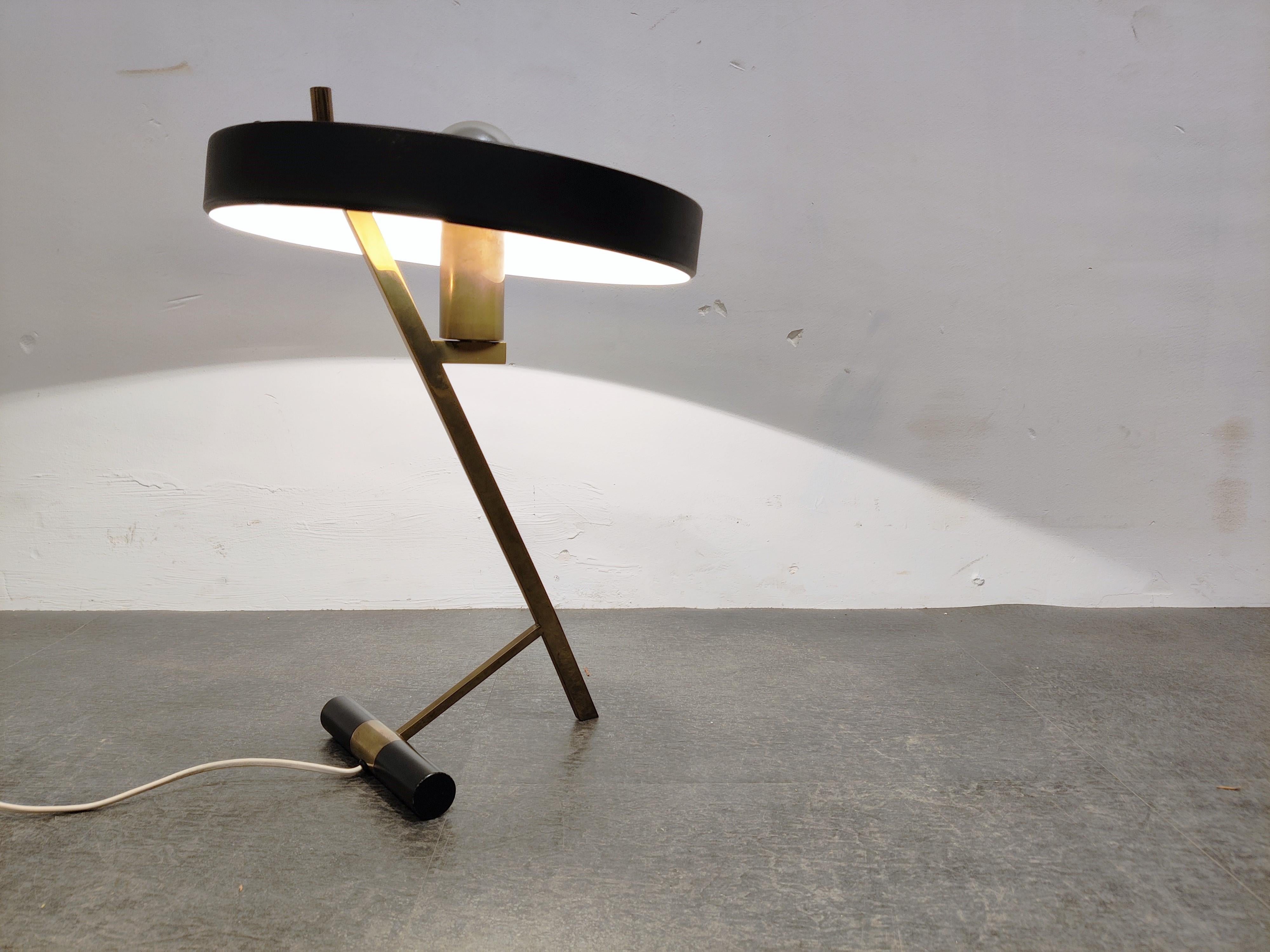Dutch Vintage Louis Kalff Diplomat or Z Model Table Lamp, 1950s