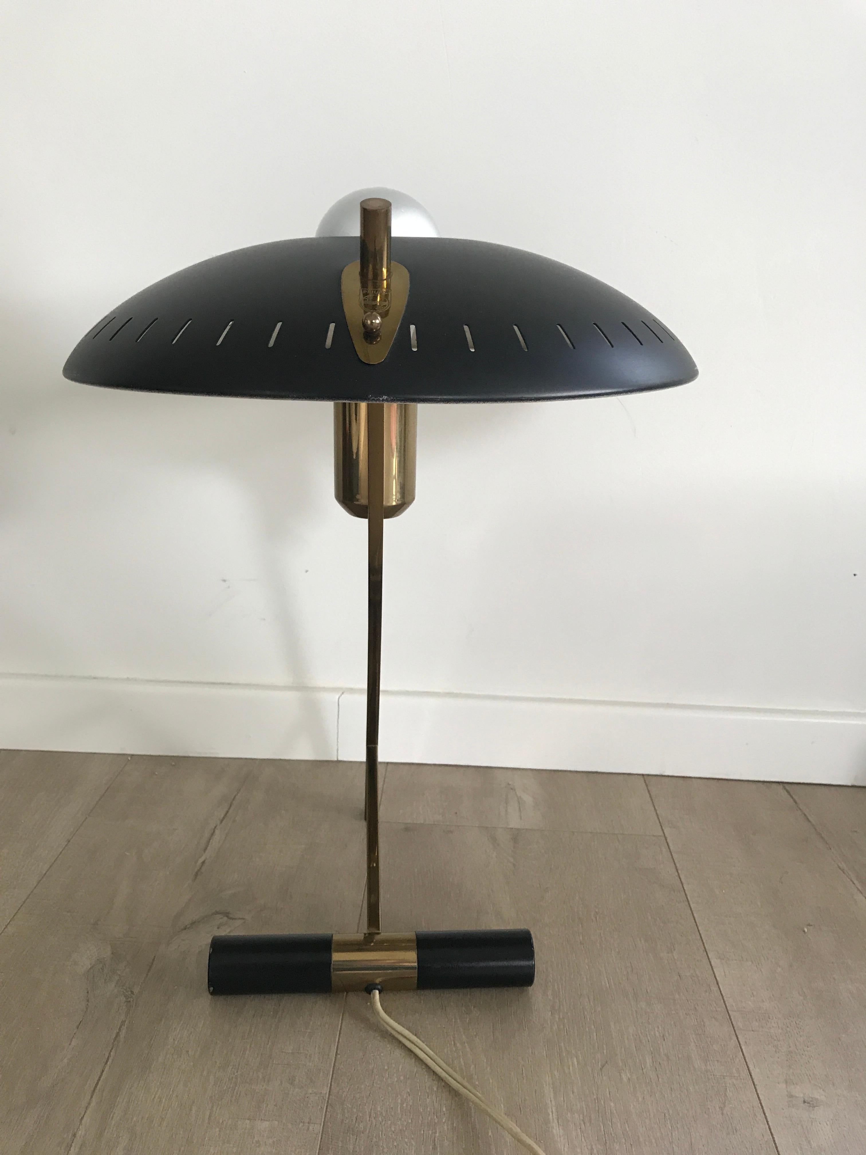 Vintage Louis Kalff Z Model Table Lamp, 1950s 7