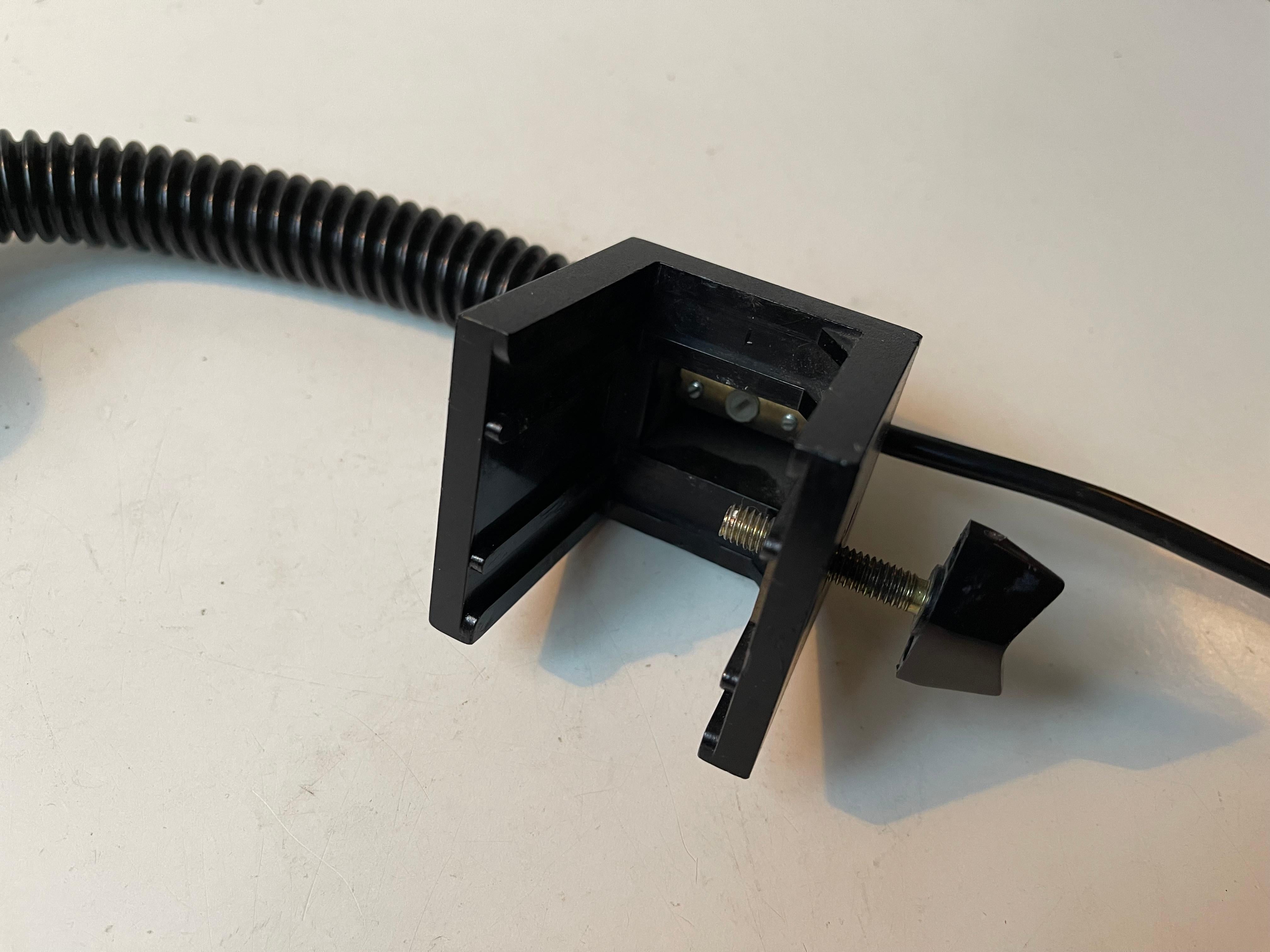 Lámpara de pared vintage Louis Poulsen 'Black Louis' Clamp, años 70 en Bueno estado para la venta en Esbjerg, DK