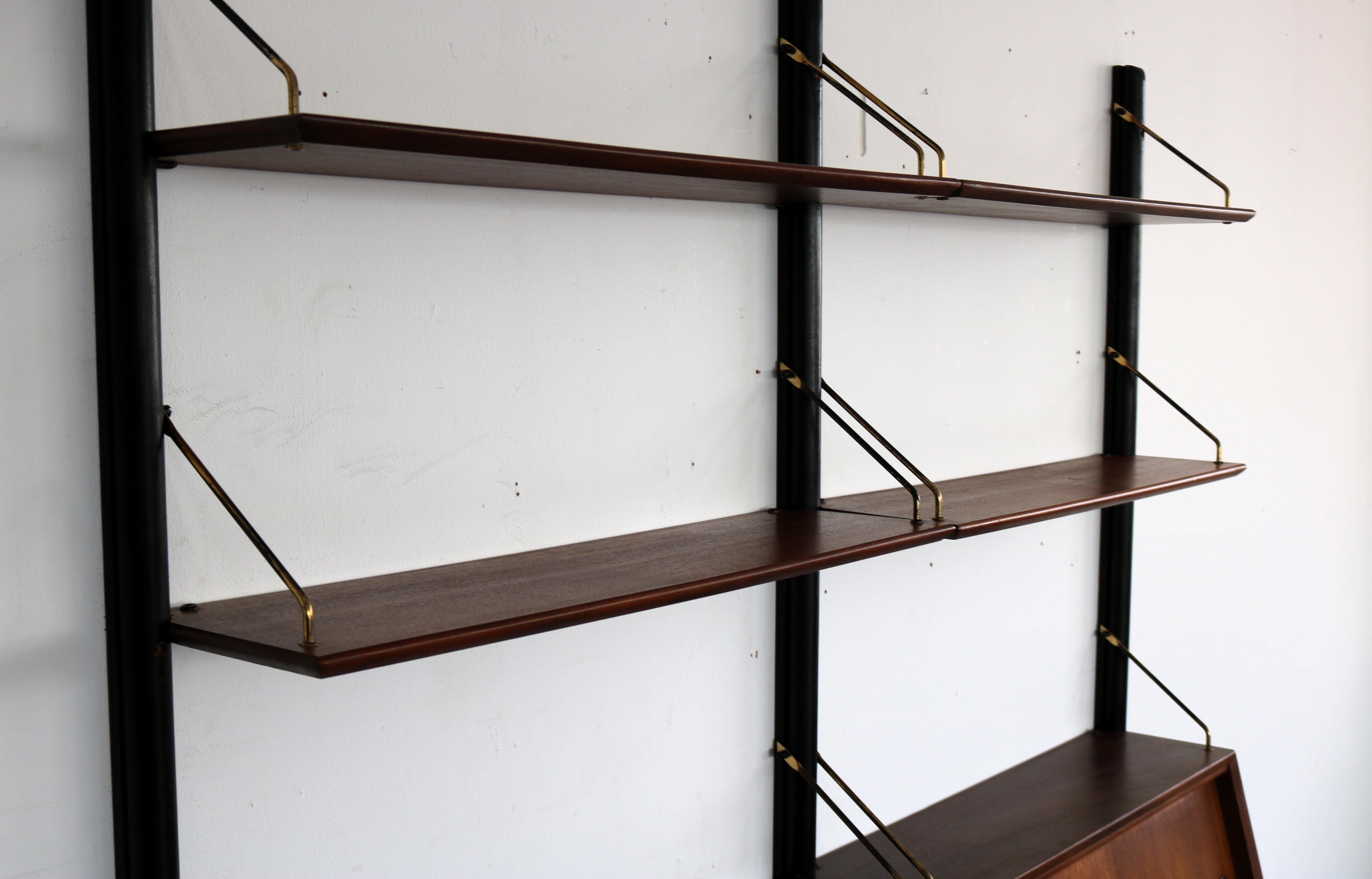 mueble alto vintage Louis Van Teeffelen para Wébé Latón en venta