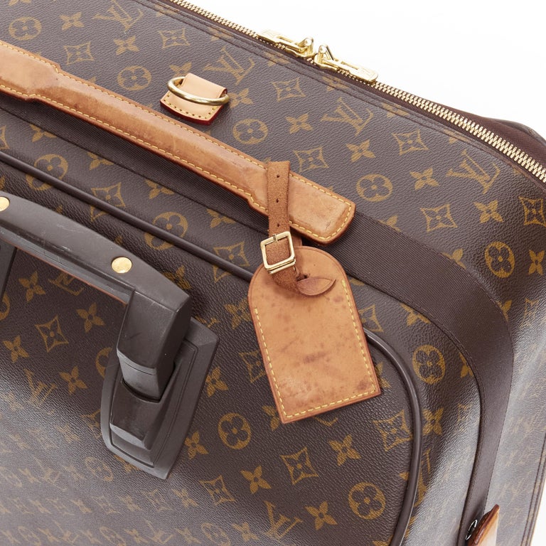 Louis Vuitton Pegase 70 rolling suitcase, brown monogram canvas