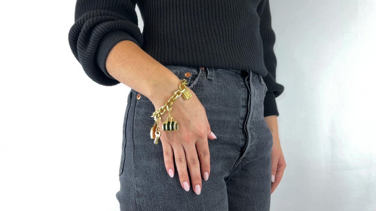 Louis Vuitton Gold Chain Fashion Bracelets for sale