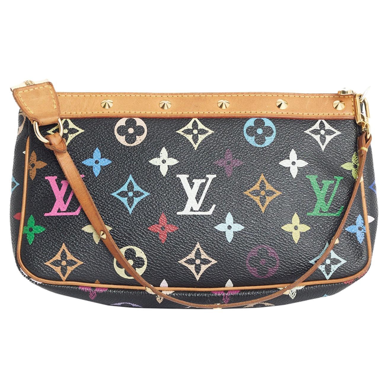 Vintage Louis Vuitton 2003 Coloured Monogram Pochette Bag