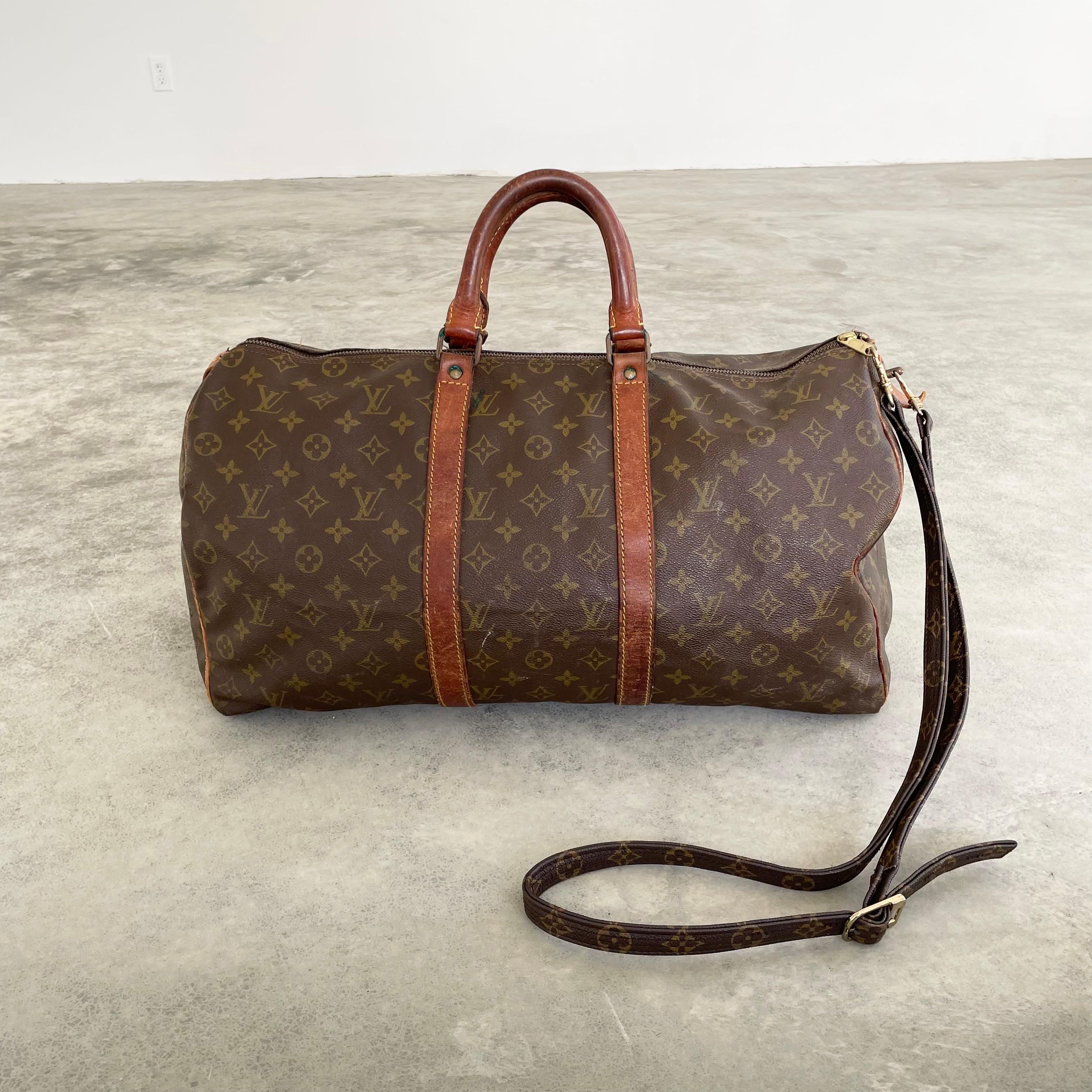 Brown Vintage Louis Vuitton 50 cm Duffel Bag For Sale
