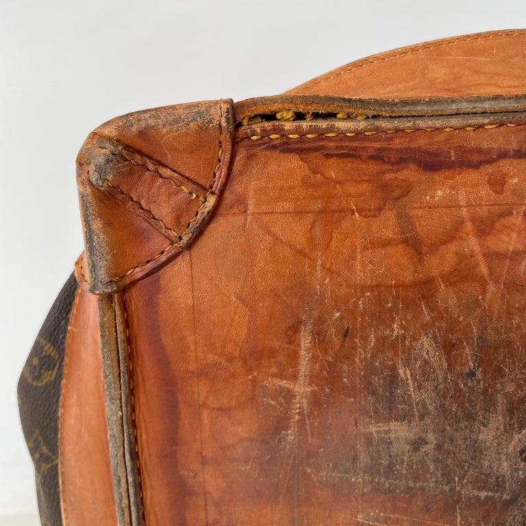 Steamer cloth travel bag Louis Vuitton Brown in Cloth - 19035096