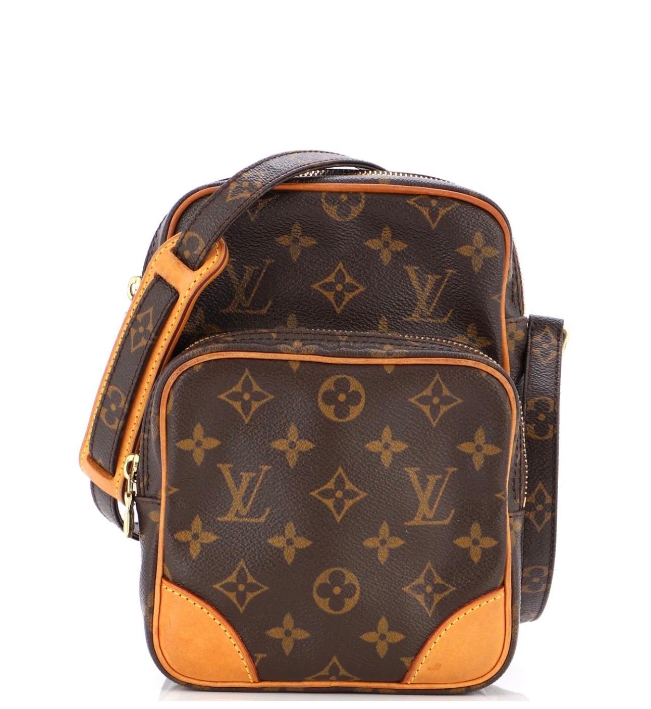 Vintage Louis Vuitton Amazone Monogram Leather Crossbody Bag For Sale 9